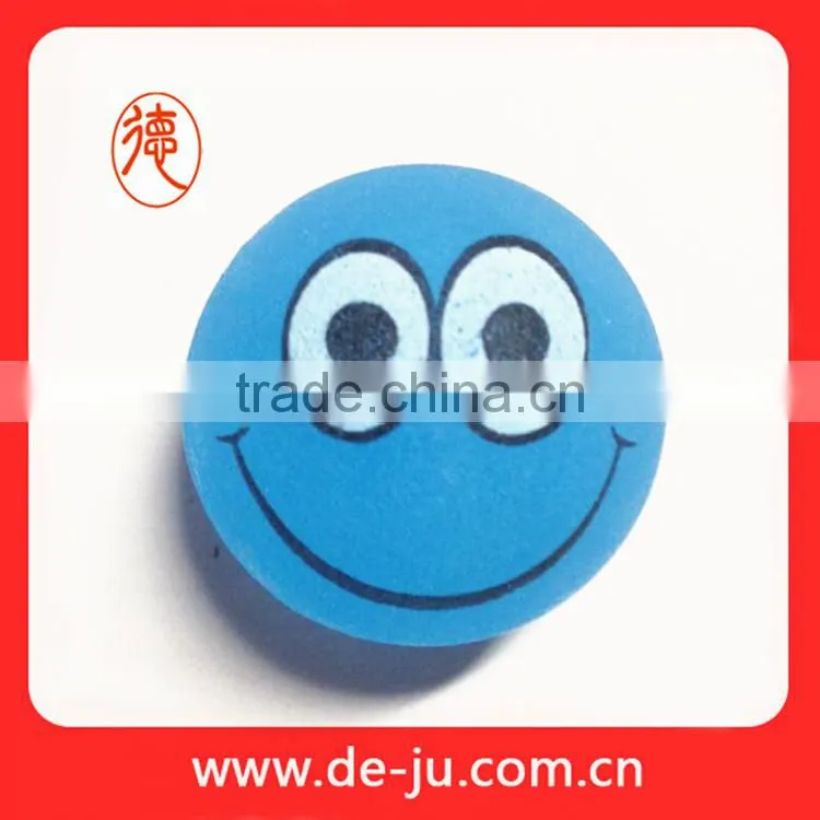 Emoji Large Eye Printing Blue Rubber Weighted Ball
