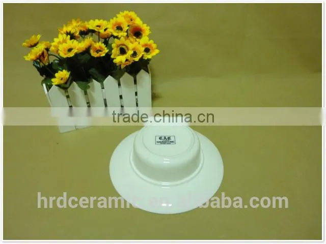 2014 Chinese hot Cheap wholesale round porcelain ceramic soup bowls