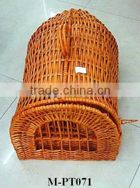 wicker dog basket