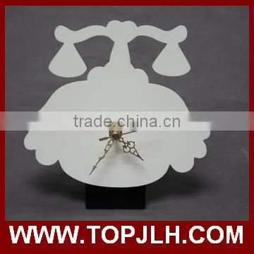2017 Topjlh custom printed zodiac shaped wood craft clock