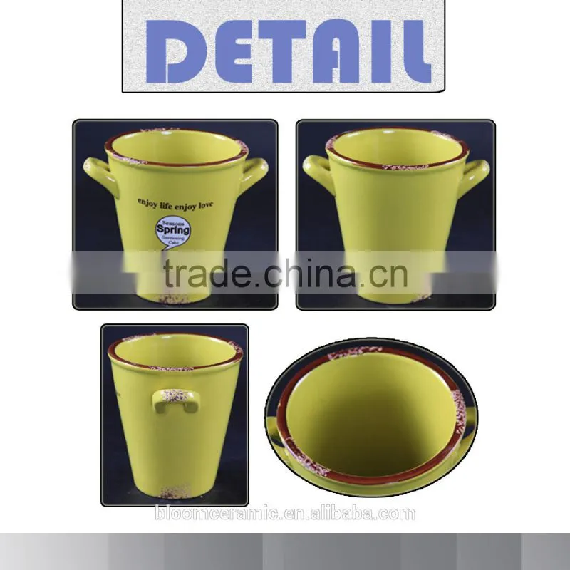 2014 Outdoor garden flower pot with customized logo