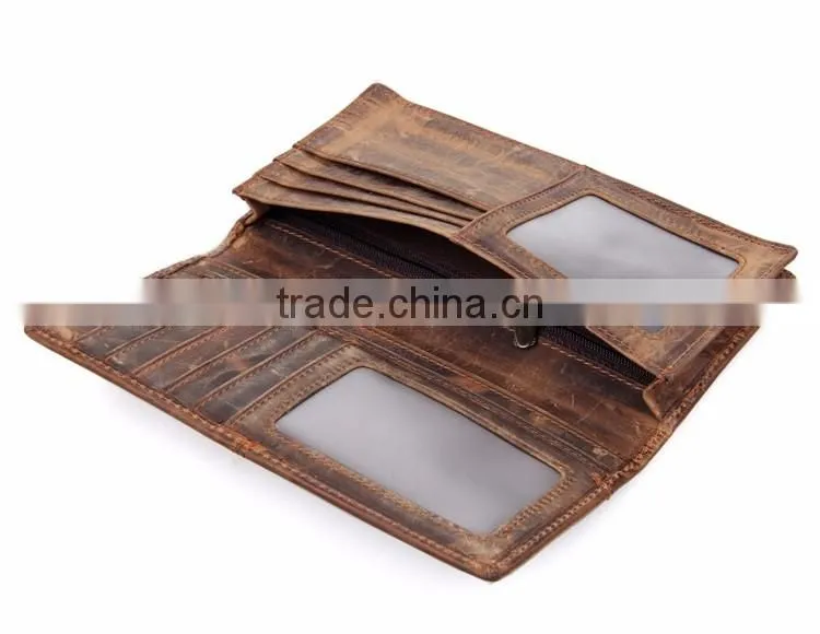 Men's Soft Simple Style cowhide Leather Wallet
