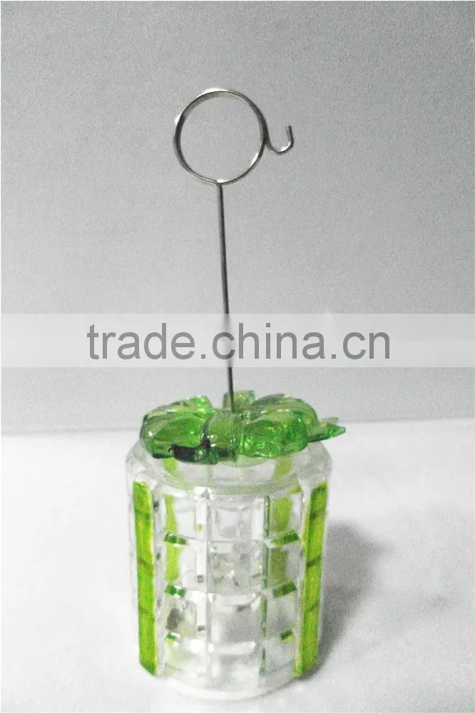 high quality hot sale acrylic led christmas decor name card holder with mini gift box