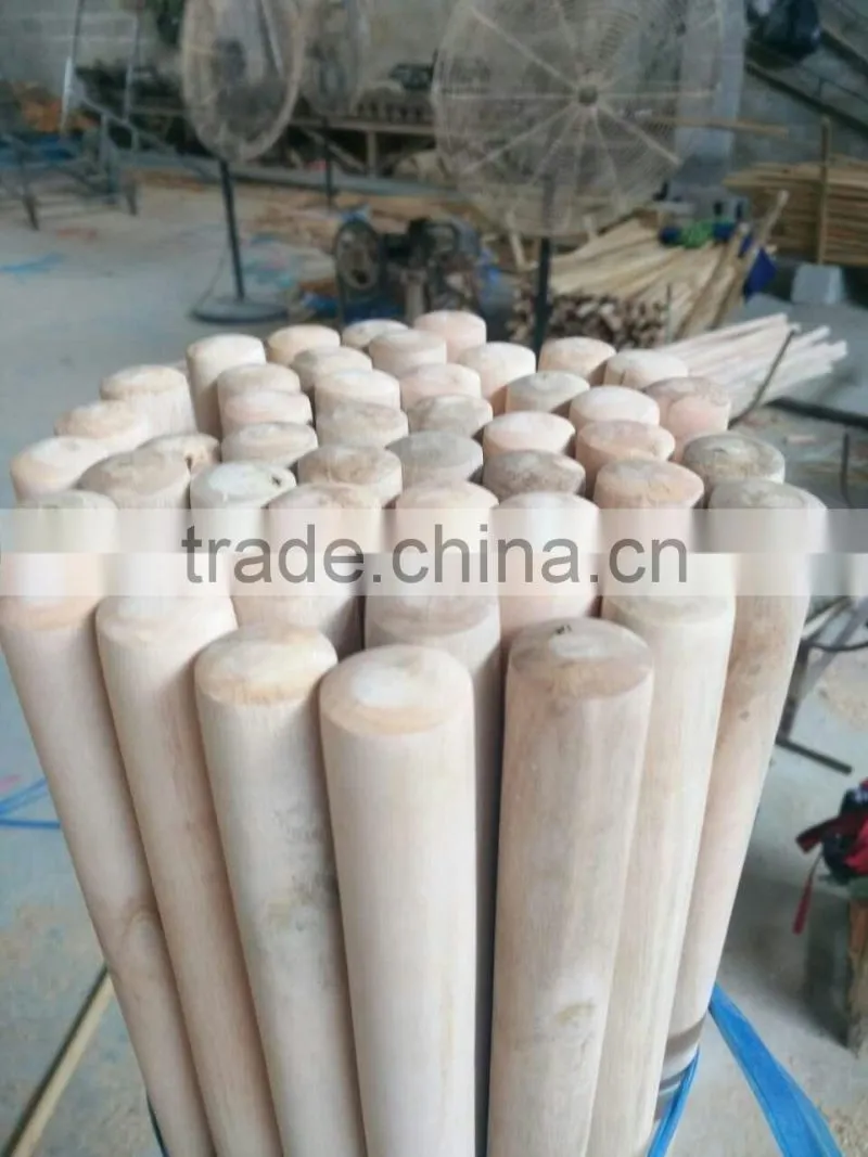 Household clearning broom or mop wooden stick