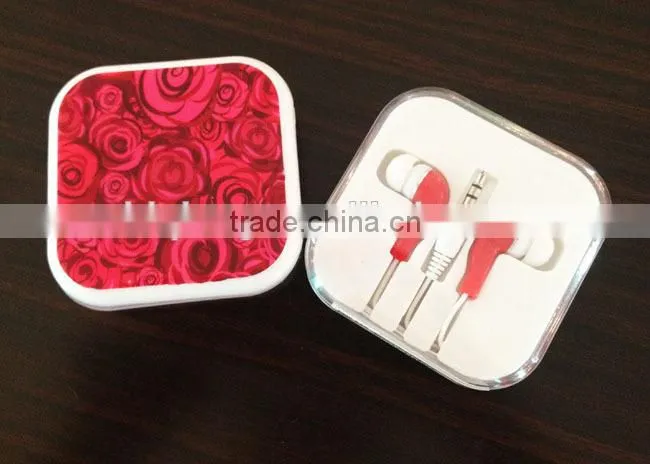Custom creative colorful novelty earphone box