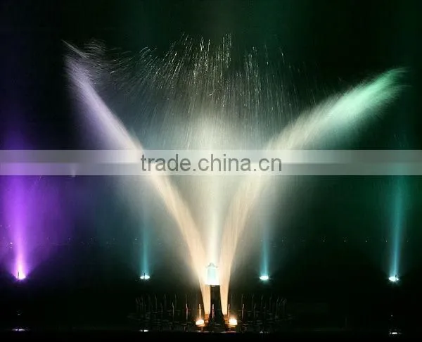 museum front door decoration with controller musical garden water fountain