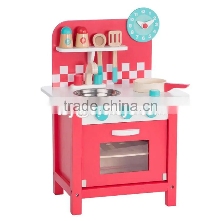 New design children play kitchen set wooden pretend play toys for kids W10C285