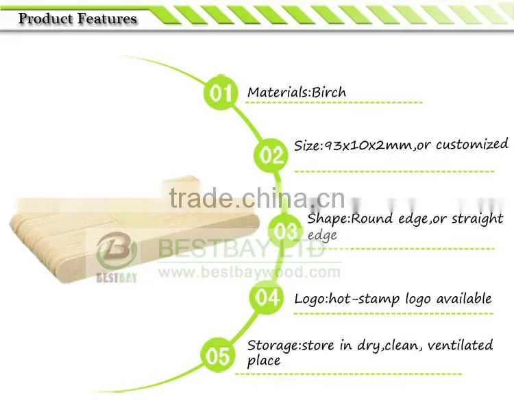 Factory supply wood tongue depressor