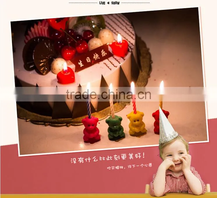 Birthday candles birthday cake candles Little Bear candles Wholesale