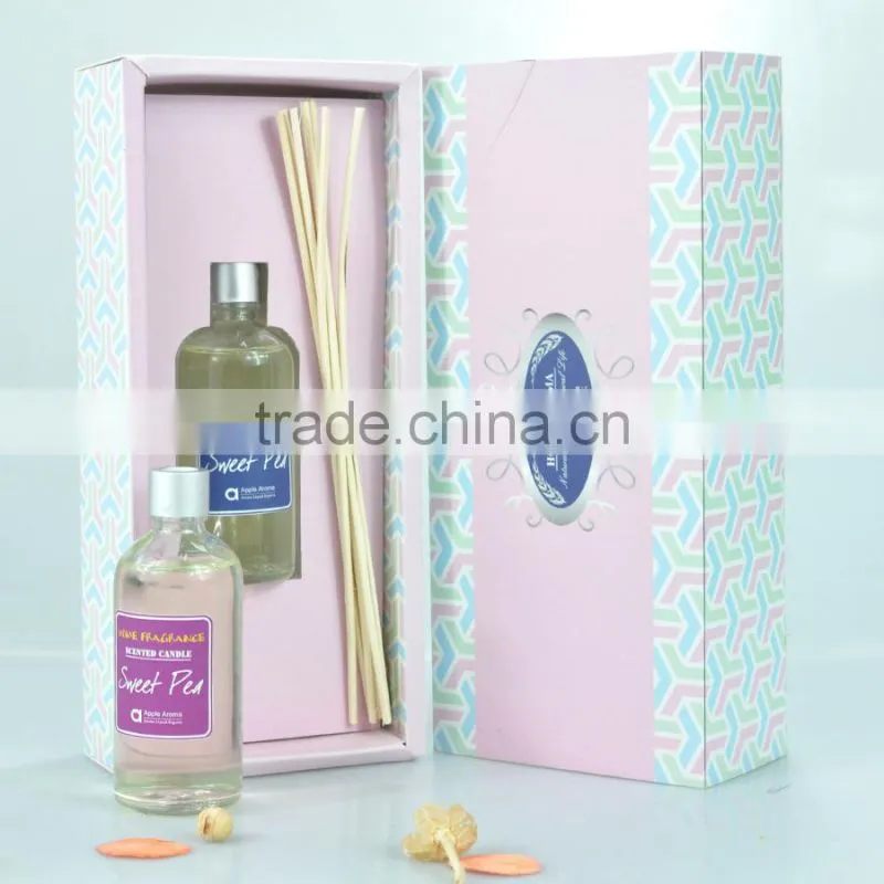 fragrance oil air freshener reed diffuser with wooden cap