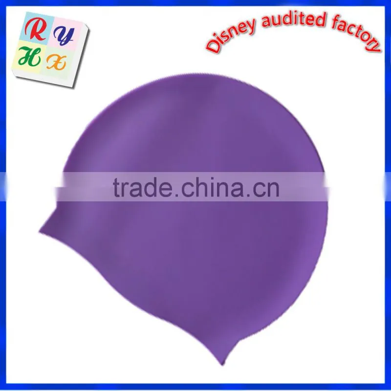 2015 High quality and fashion fabric swimming caps