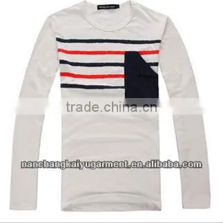 100%cotton long sleeves men's t-shirt
