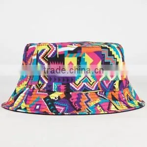 Spring Fashion Digital Printing Bucket Hat Custom Floral Bob Hat