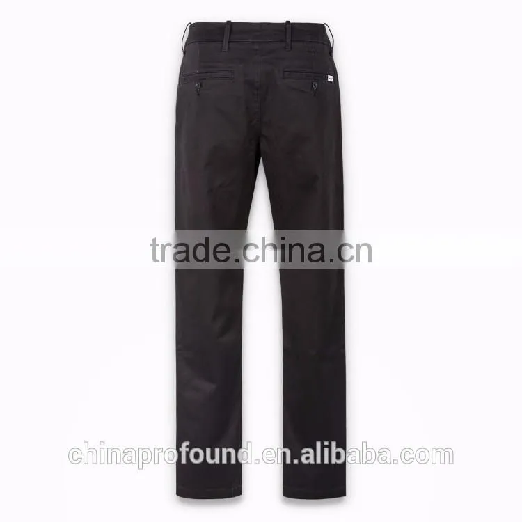 cotton trousers new design men's black casual pants Slim fit narrow feet man trousers custom wholesale pants for men