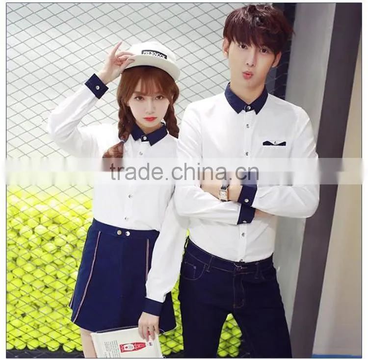Korean High School Uniform White Shirt