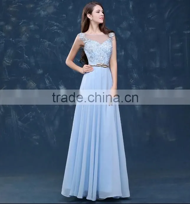 one piece style chiffon beautiful lady fashion dress