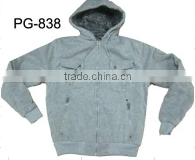 Men's Hooded Sweatshirt,Zip up Fleece Jacket Knit Hoodies(PG-838)