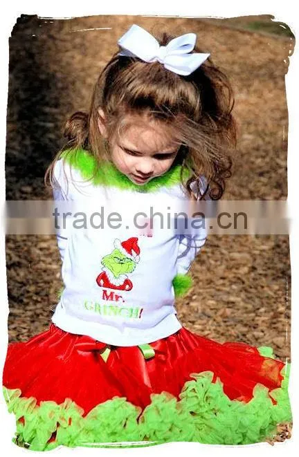Wholesale girls PettiSkirts elastic waistband skirts Girls chiffon skirts Red polka dot skirt Boutique Fluffy Pettiskirt