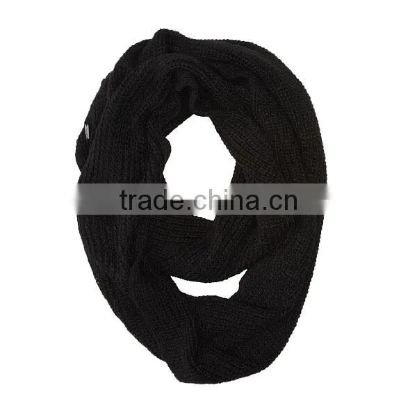 2015 fashionable scarf wholesaler lady kinnted infinity scarf