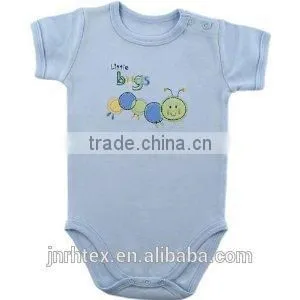 Top quality organic cotton baby animal rompers wholesale baby clothes