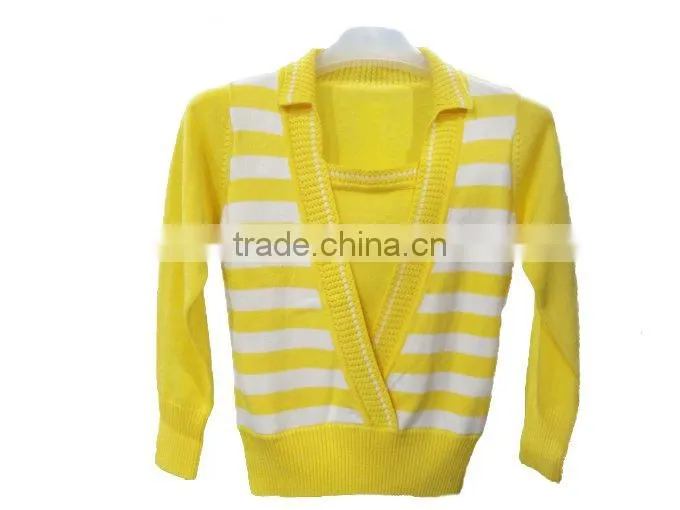 lady's summer fashion sweater with trim