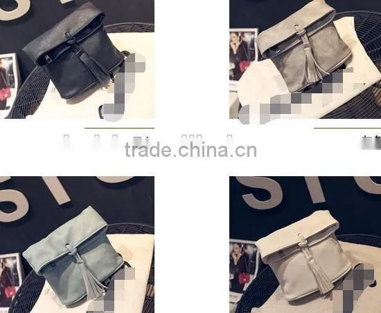 PU special design pure color women shoulder bags tote bags