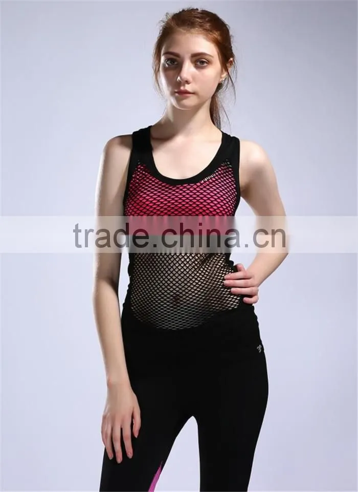 Hot Sale Custom Sport Crop Tops Training Singlet Lightweight Womens Gym Vest