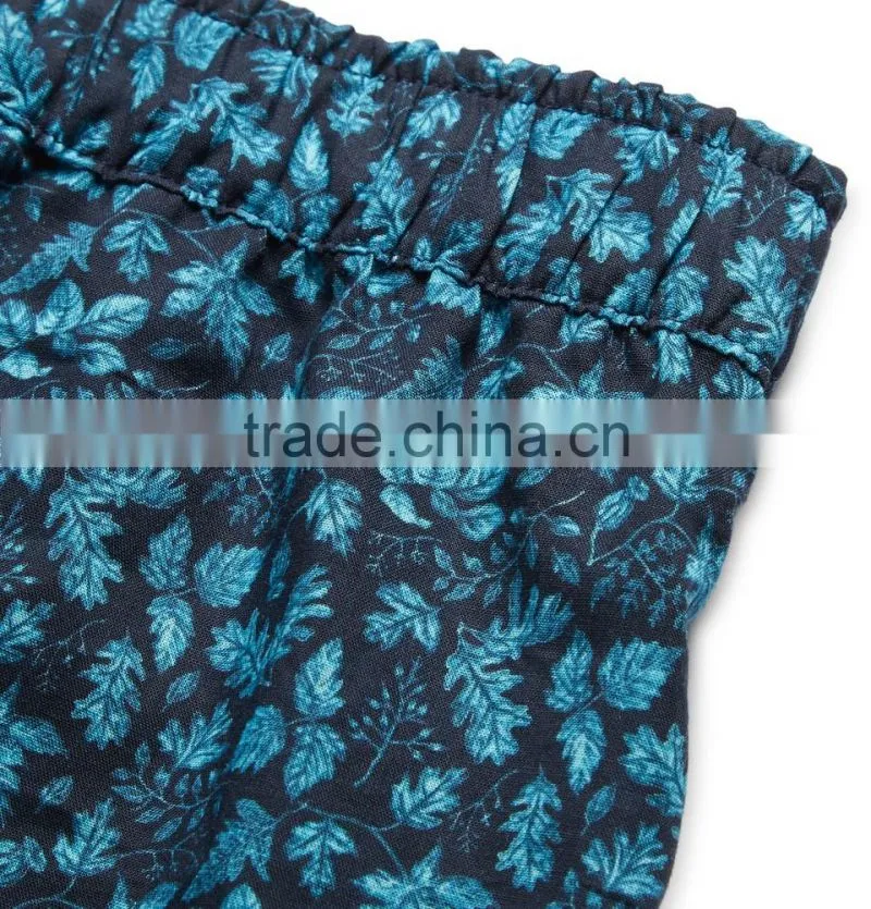Fashion design printed mens swim brief printed swim shorts