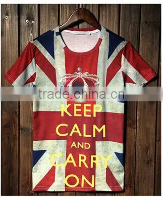 novelty and personality fashion printing united kindom new style men's t shirt