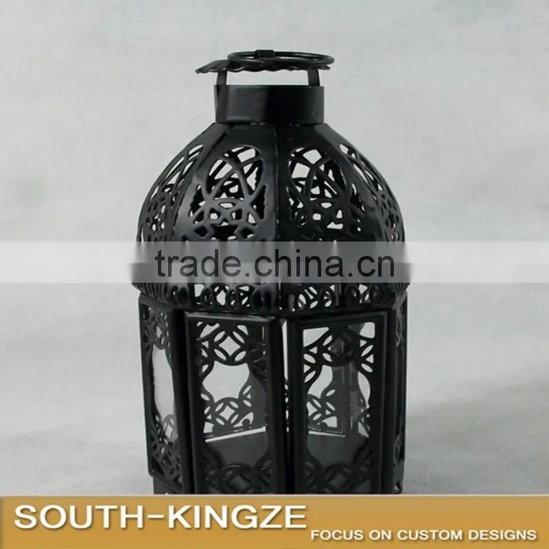 Colorful/Transparent Glass Metal Candelabrum