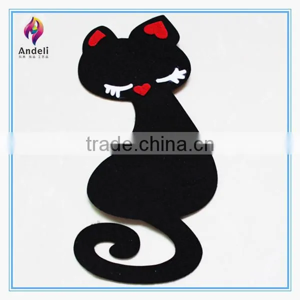 eco-friendly felt cheap custom stickers die cut