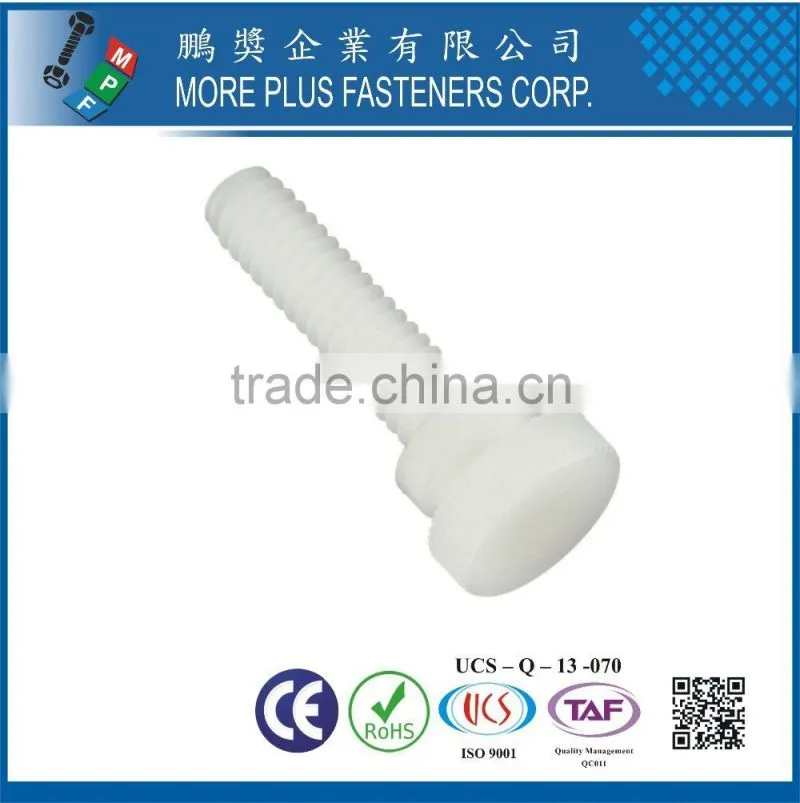 Made in Taiwan Nylon Plastic Knurled Thumb Screw