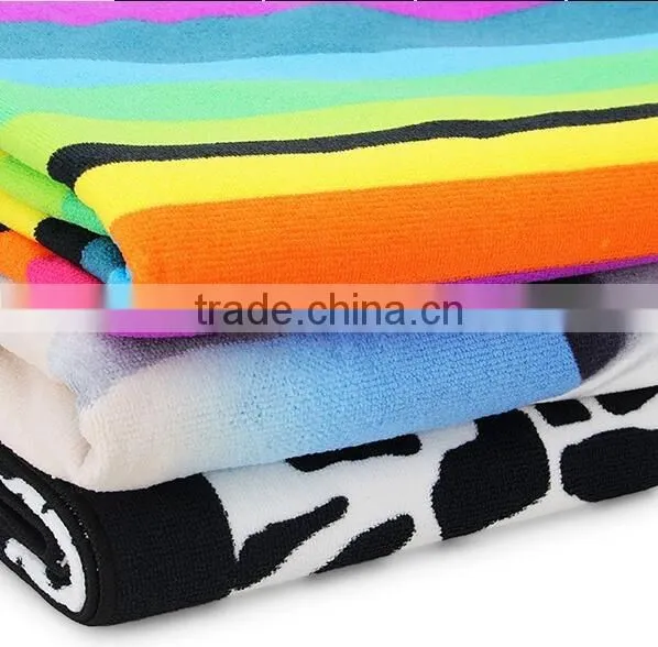 Ultra Absorbent Soft Transfer Prinited Microfiber Beach Towel