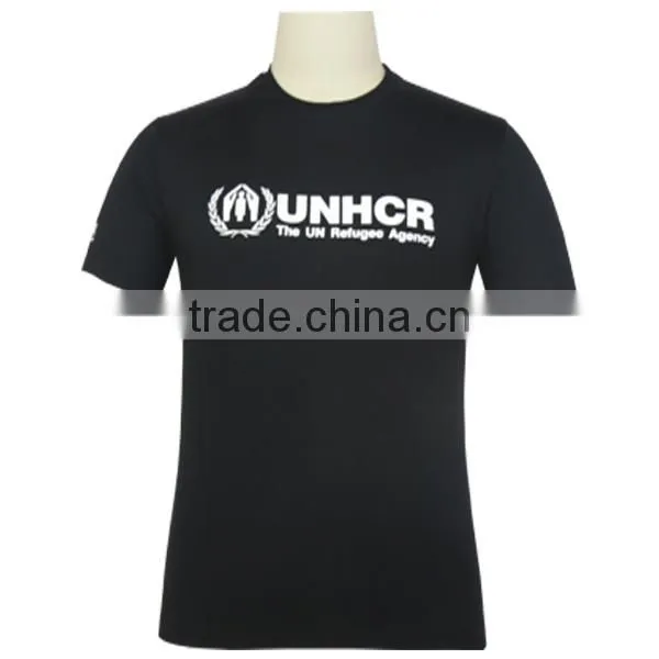 2017 Custom black t-shrit cotton with print