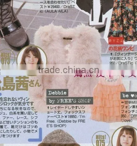 Y.ROGUSA Brand YR030A Genuine quality real belly fox fur vest for women