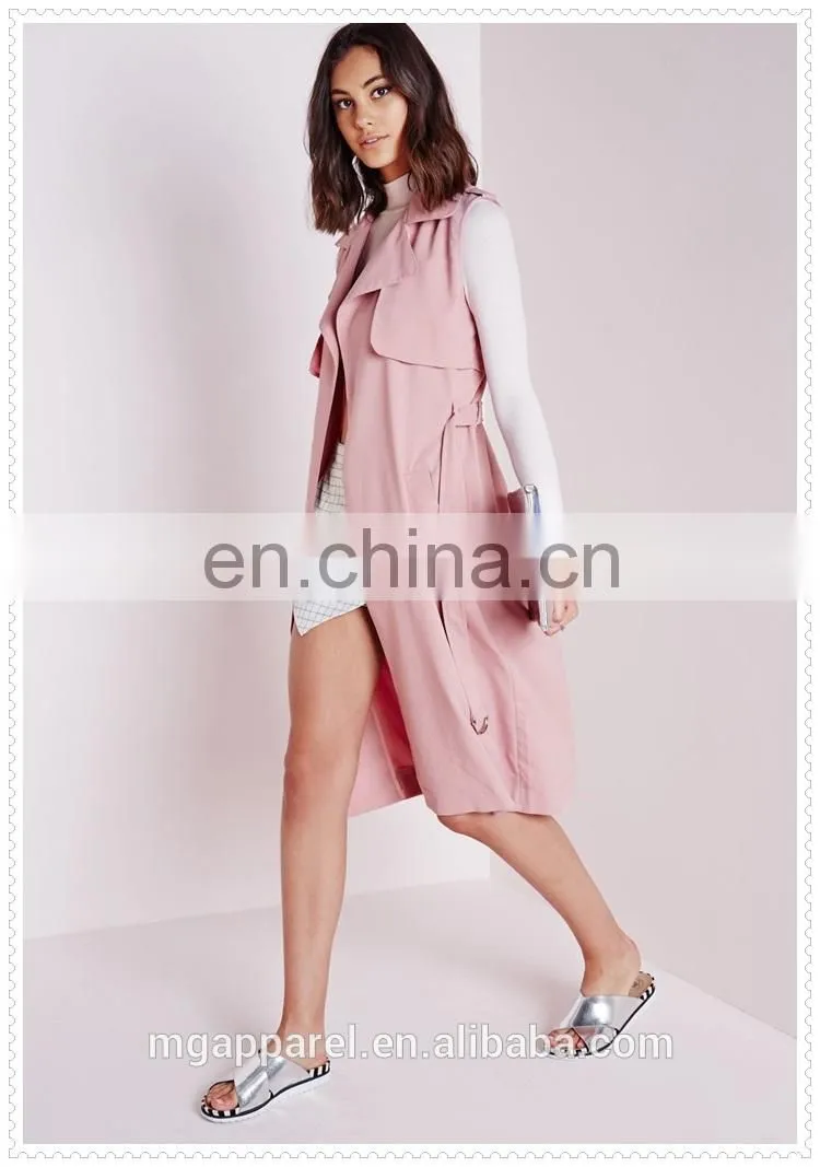 korea fashion female hot pink winter coat custom low price