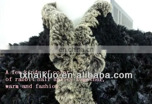 Fashion women rex rabbit fur vest
