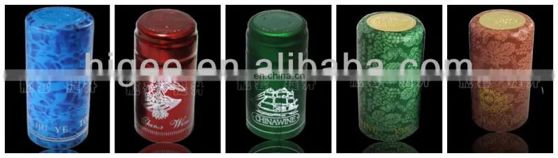 PVC heat shrinkable film Wine capsule,PVC Shrink Cap