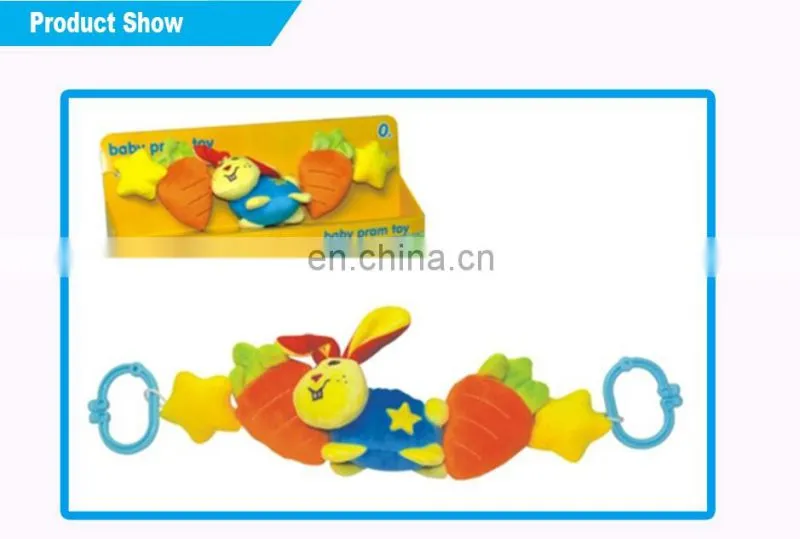 Little rabbit bed trailer hang toys Baby Plush Toys