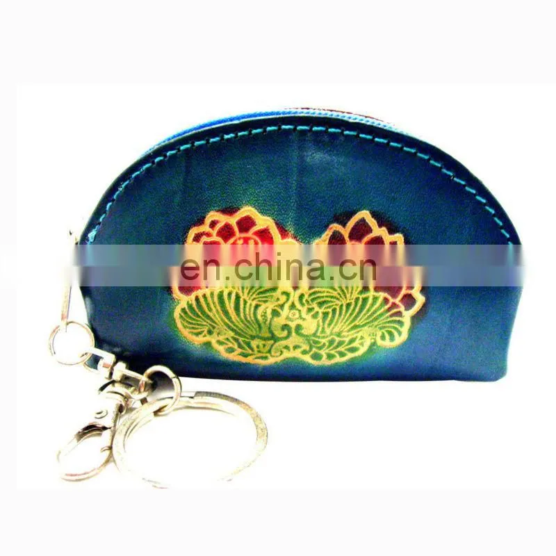 Custom funny key chain coin purse coin purses wholesale women genuine leather coin purse MCP-0074