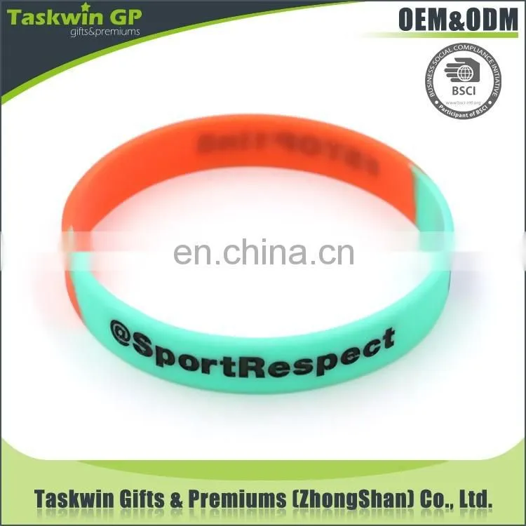 high quality arts and crafts rubber gift silicone bracelet/silicone wristband for promotional gift