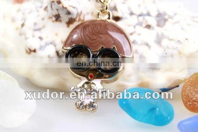 Lovely big eye girl Mobilephone Accessory,mobile phone strap/charm 5584