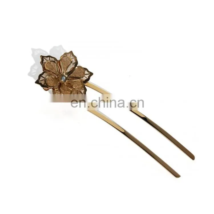New fashion Pearl Flower Hair Jewelry Crystal Rhinestone Wedding Prom Hair Pins