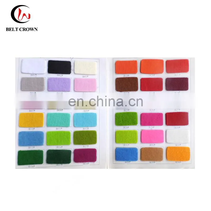 Promotional custom silk screen printed logo felt keychain with kering
