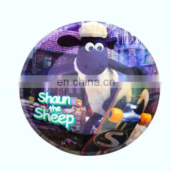 Popular disposable food grade paper birthday party supplies plates