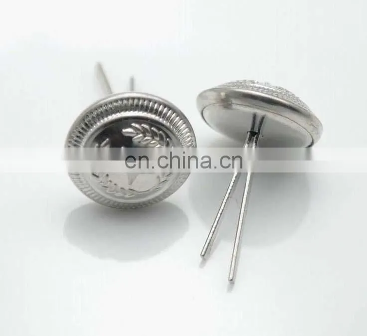 Wholesale brass uniform star buttons with screw