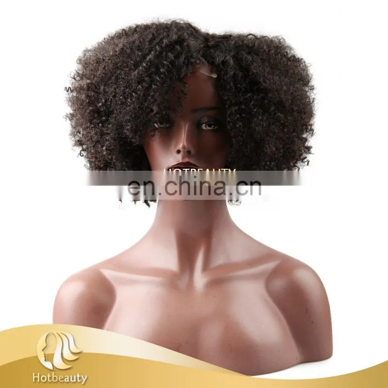 10" kinky curly wig handmade wig, cheap price and high quality