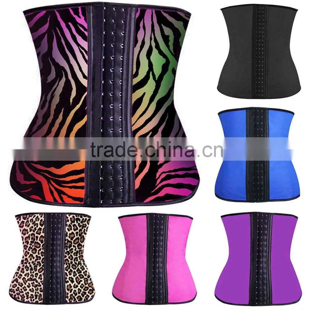 hot sale Cheap Waist Traning Corsets latex vest waist trainer 3 hooks waist trainer