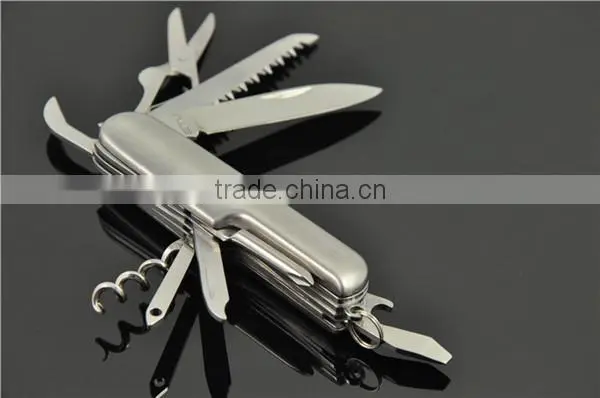 polish 420/430 stainless steel multi knife lighter pocket knife
