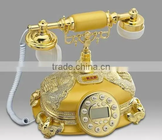 caller id phone vintage Resin Jade Antique Telephone